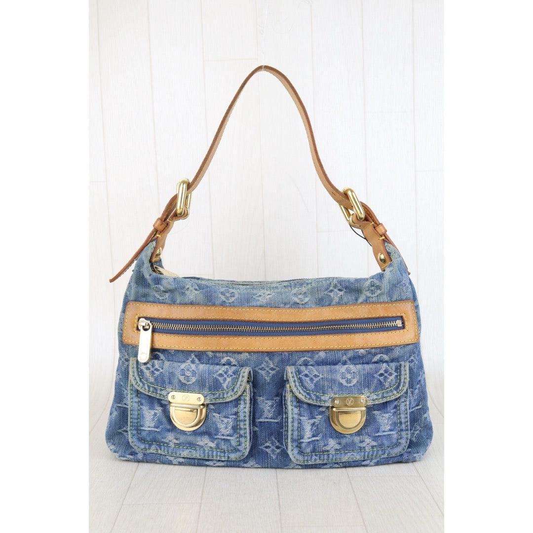 Include Entrupy Certificate of Authenticity｜Good ( Rank AB)｜Louis Vuitton Monogram Denim Baggy PM  ShoulderBag｜Z26092907