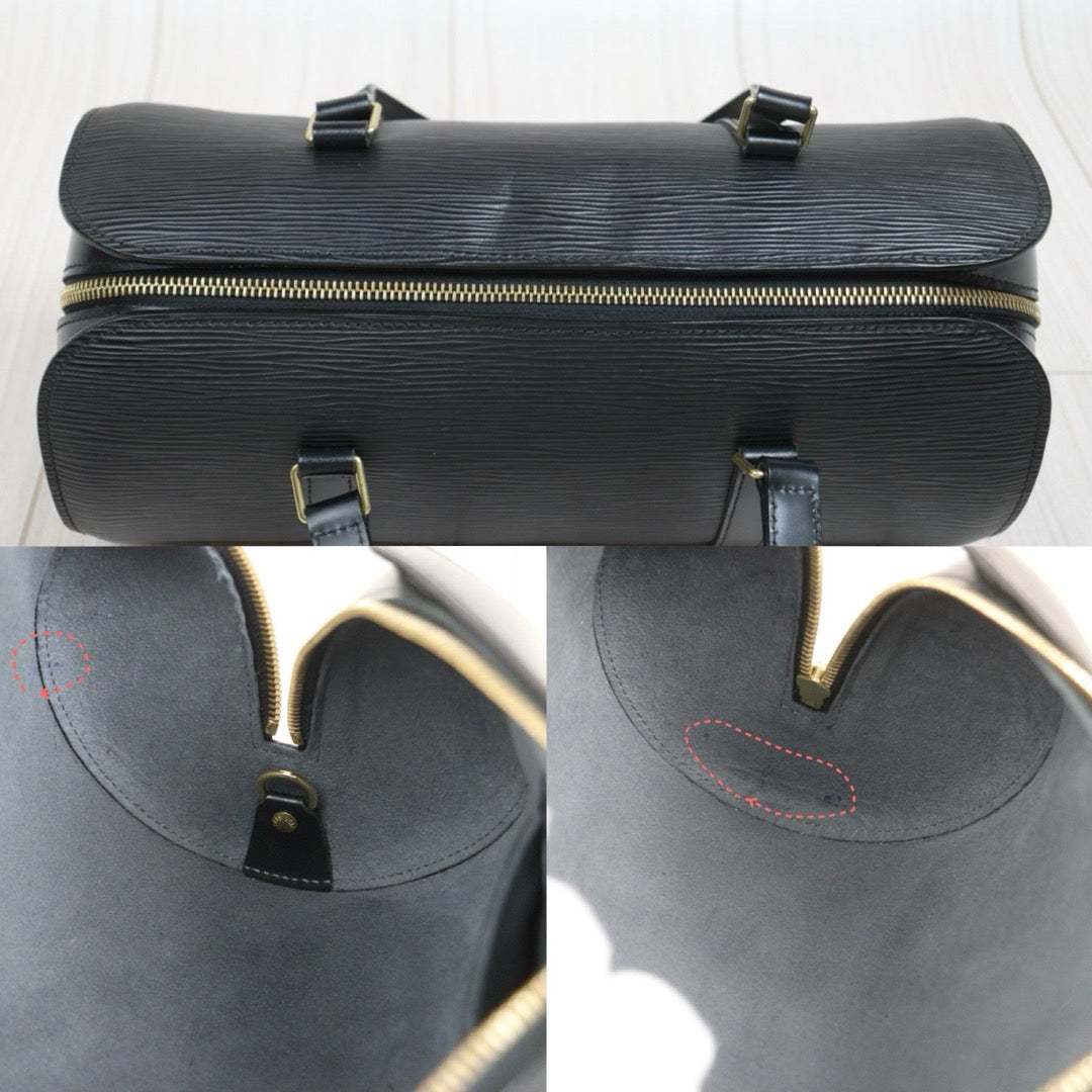 Include Entrupy Certificate of Authenticity｜Good ( Rank AB)｜ Louis Vuitton Epi Soufflot Handbag Black｜26042301