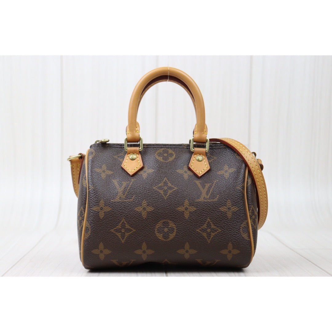 Rank AB ｜LV Monogram Nano Speedy  Shoulder Bag｜S24042603