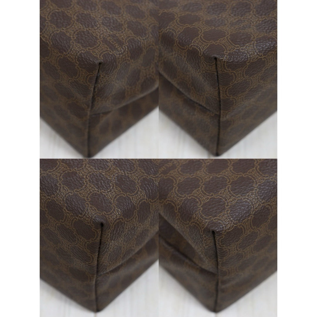 Include Entrupy Certificate of Authenticity｜Good ( Rank AB)｜ CELINE Macadam Pouch ｜26052604