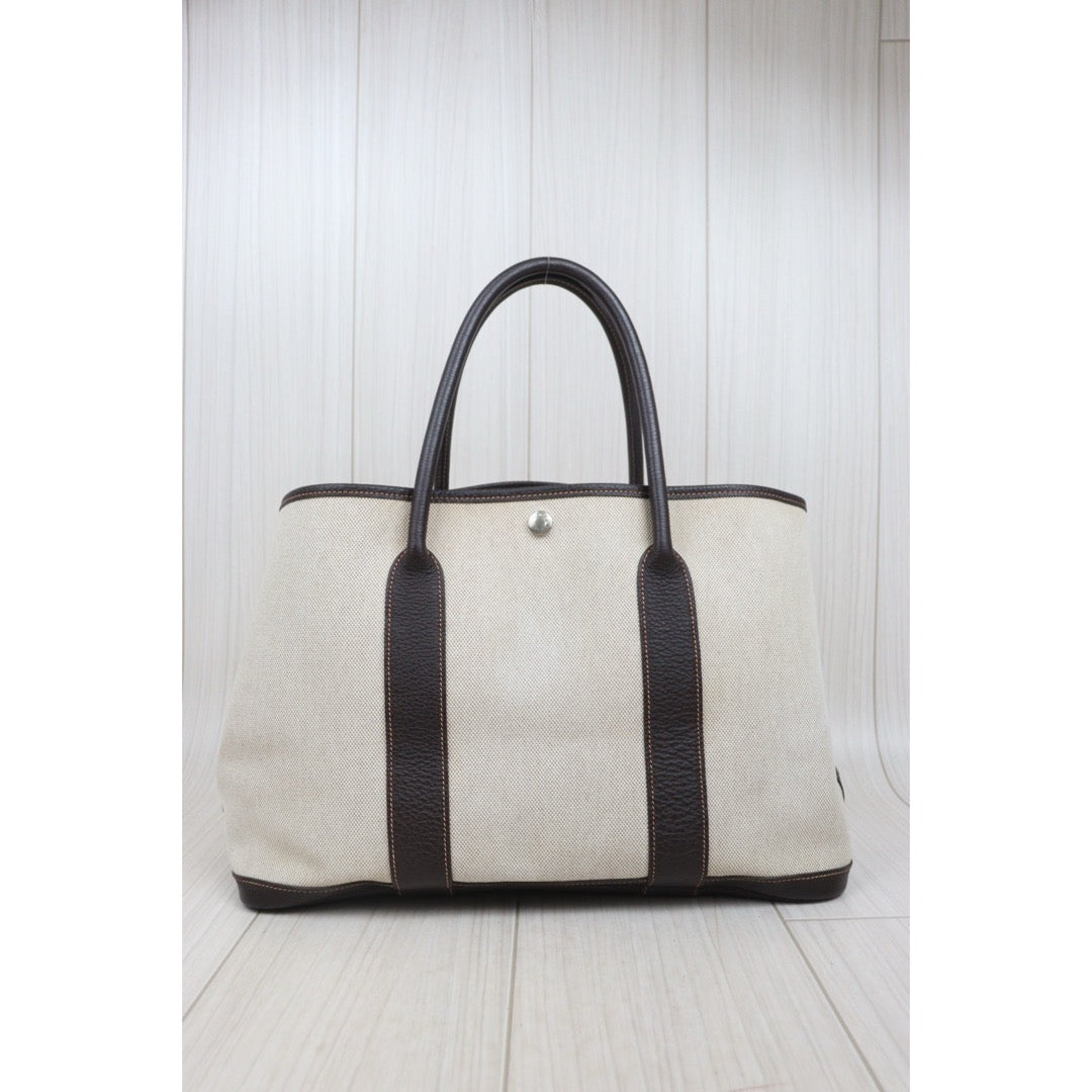 Very Good ( Rank A)｜ HERMES Garden Party PM Handbag □H Stamp Made In 2004 Year｜25101503