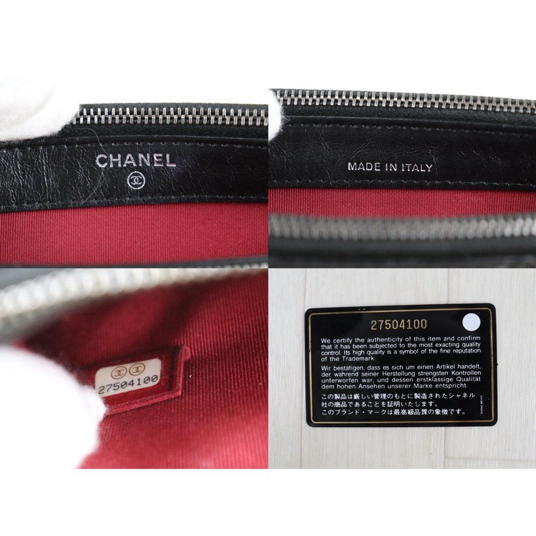 Include Entrupy Certificate of Authenticity｜Very Good ( Rank A)｜CHANEL Mini Gabrielle Aged Calfskin Shoulder Bag Black Made in 2019Year｜S26072548