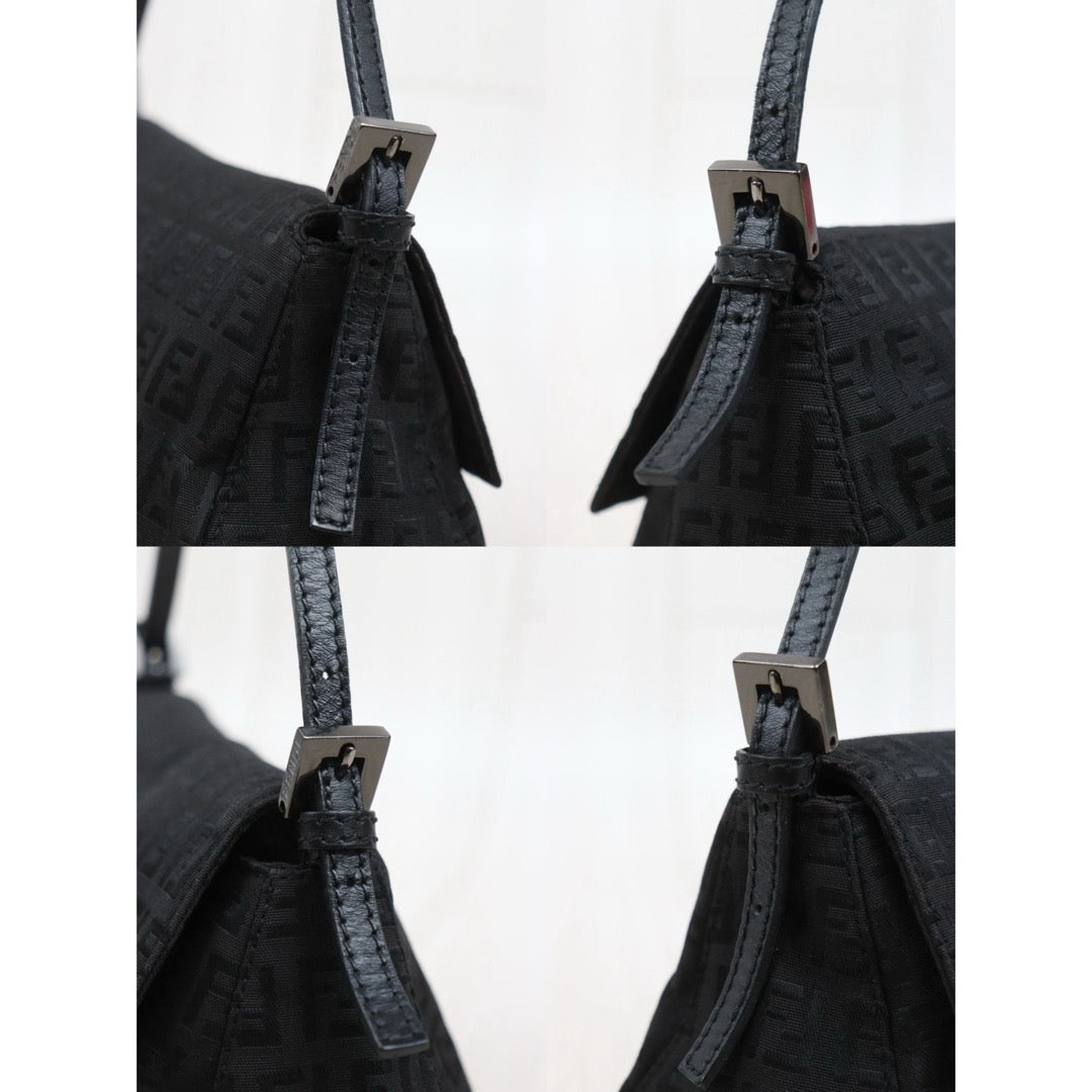 Good ( Rank AB)｜ FENDI Mamma Baguette Shoulder Bag Black ｜26012215