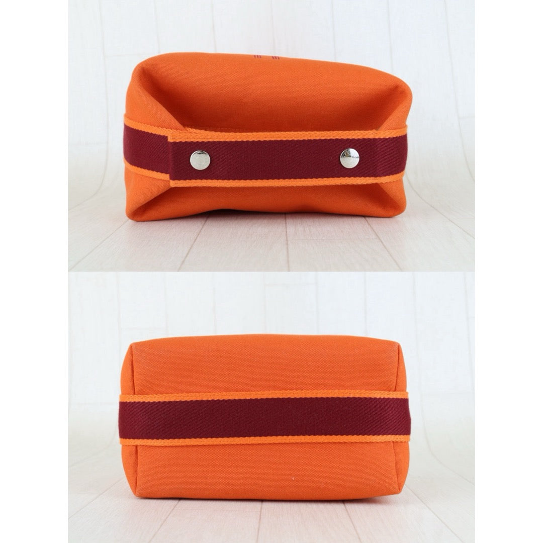 Very Good ( Rank A) ｜ HERMES Bride-A-Brac Canvas Orange Handbag ｜S25103004