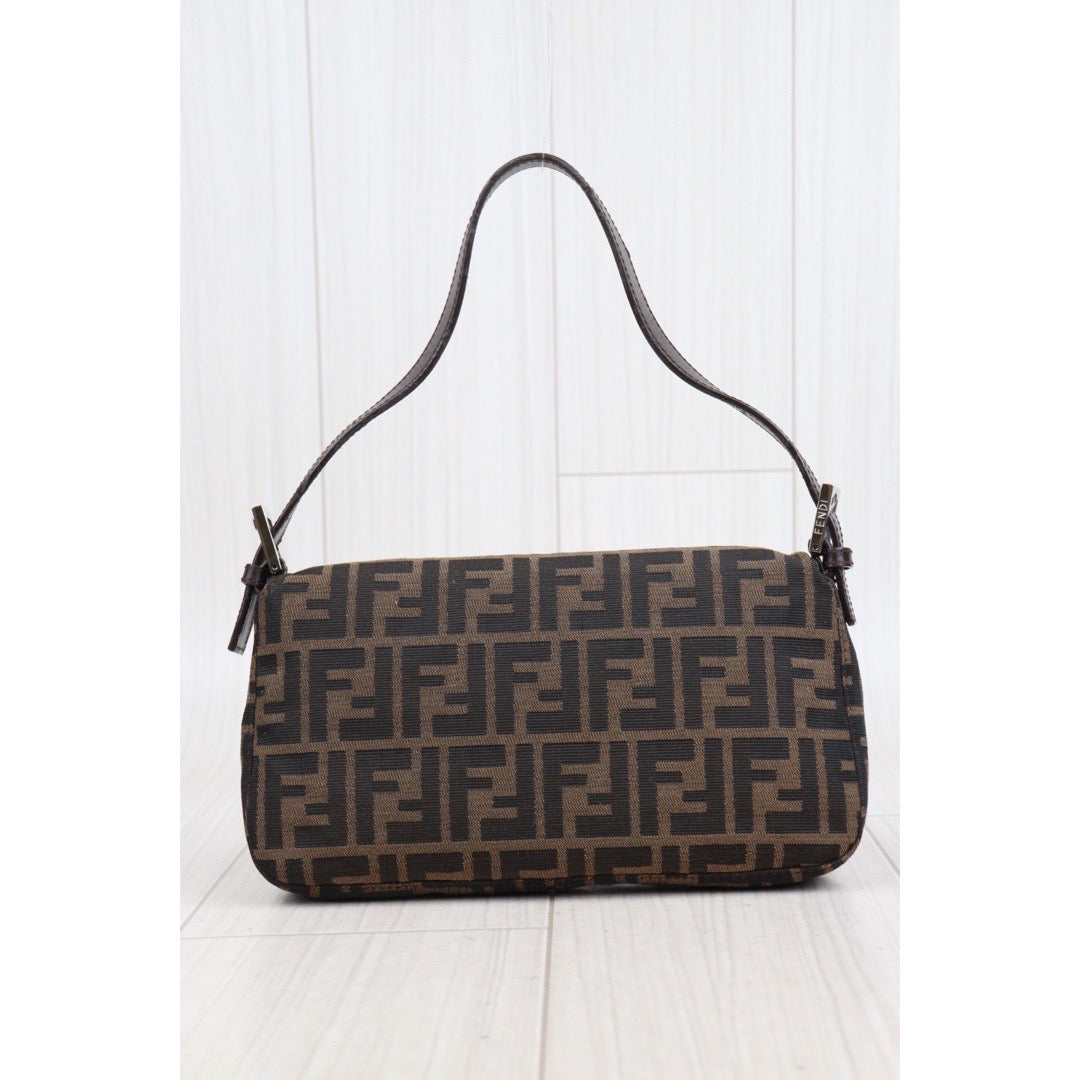 Rank A｜ FENDI Zucca Mamma Baguette Shoulder Bag ｜23111511