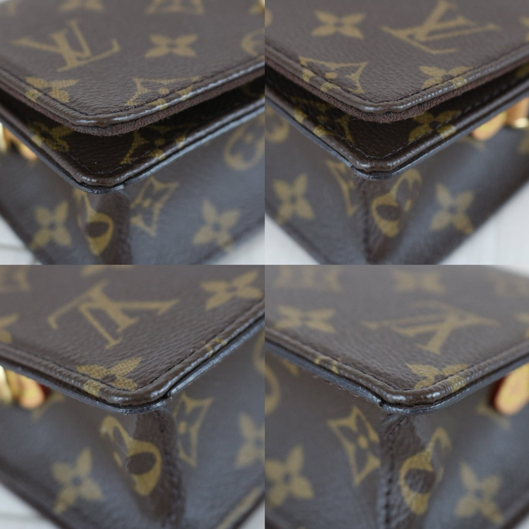 Include Entrupy Certificate of Authenticity｜Very Good ( Rank A)｜Full Set Louis Vuitton Monogram Lily WOC Shoulder Bag｜X26010411