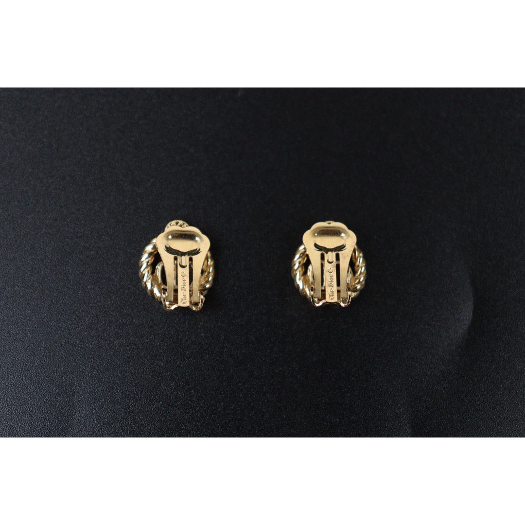 Very Good ( Rank A) ｜ Dior CD Earring Gold Plated｜24050926