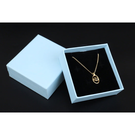 Rank AB ｜ Dior CD Necklace Gold Plated ｜V24030755