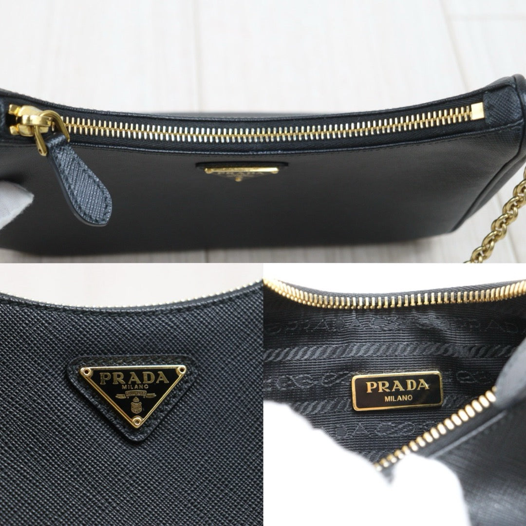 Include Entrupy Certificate of Authenticity｜Very Good ( Rank A)｜ PRADA Re-Edition 2005 Saffiano Leather Shoulder Bag ｜S26040103