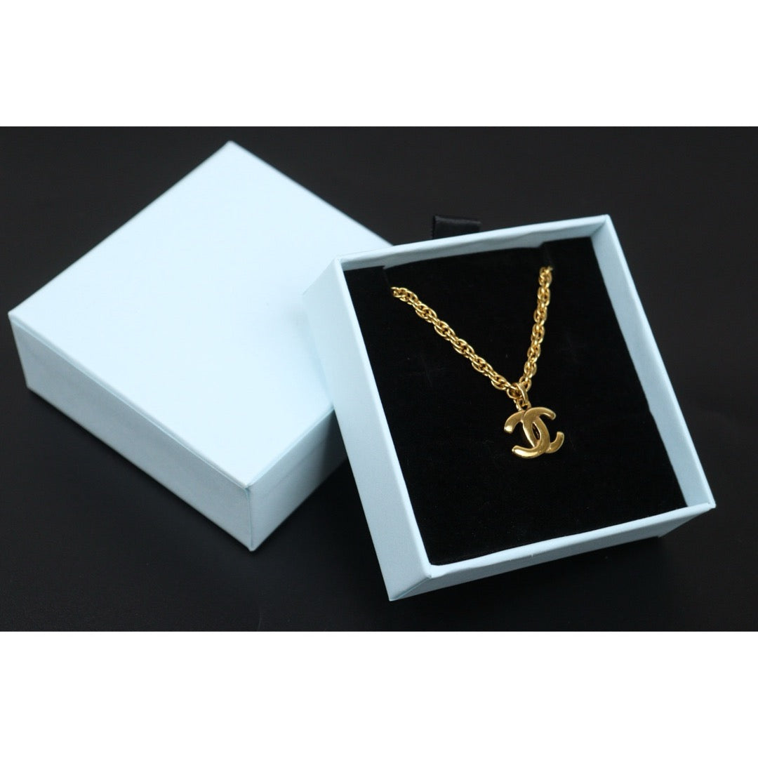 Very Good ( Rank A)｜CHANEL COCO Mark 24K Gold Plated Necklace｜V25061907