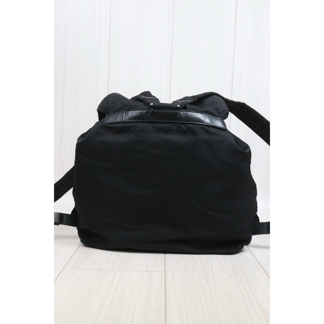 Include Entrupy Certificate of Authenticity｜Very Good ( Rank A)｜Prada Nylon Backpack Medium Black｜26060403