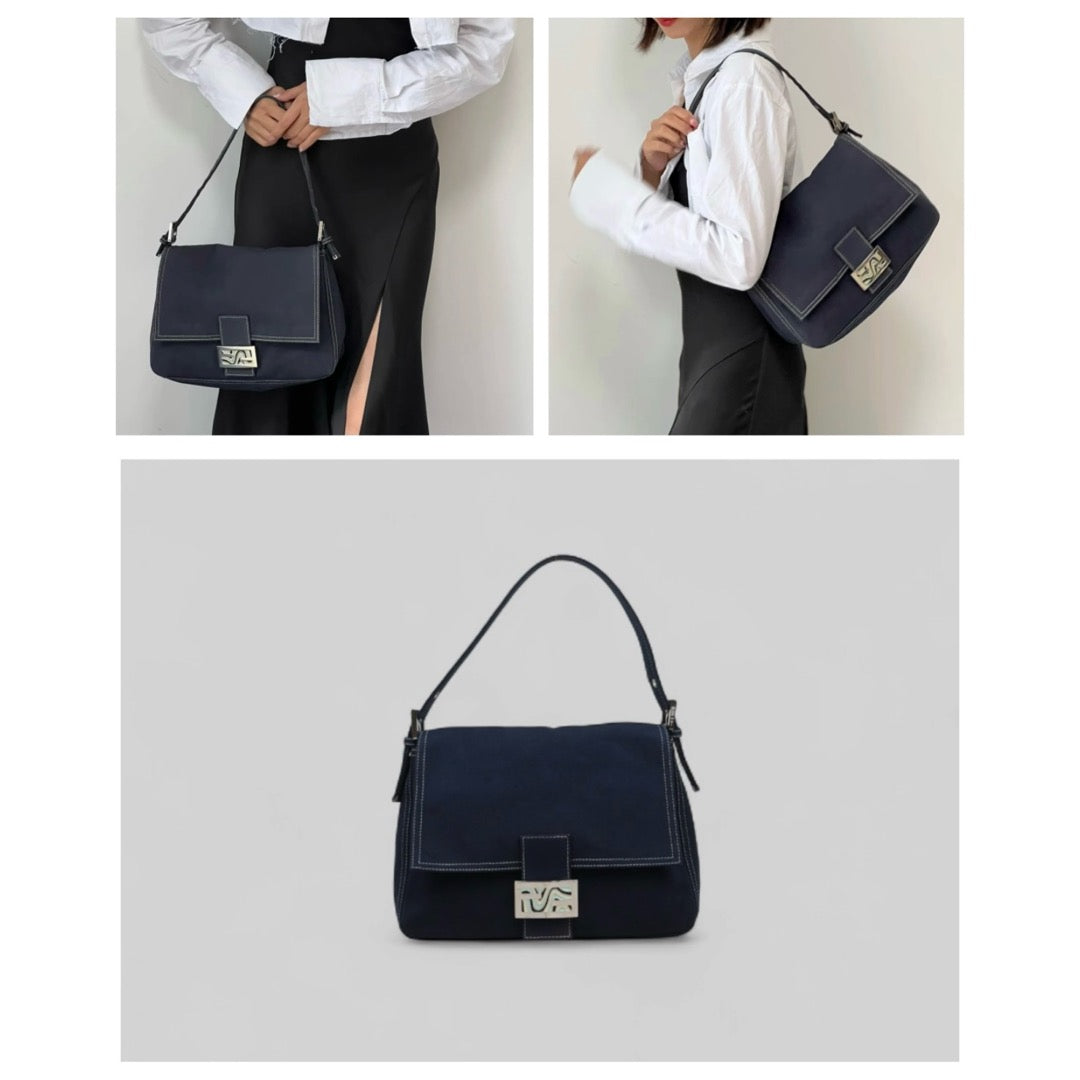 Good ( Rank AB)｜  FENDI Denim Baguette Shoulder Bag  ｜25050808