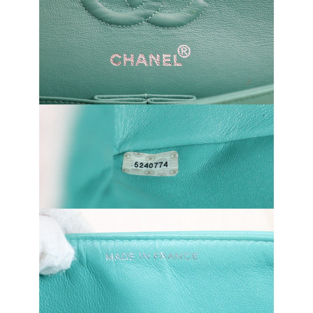 Good ( Rank AB)｜ CHANEL Matrasse Double Flap 23 Shoulder Bag Green Made In 1997-1999 Year｜W24080705