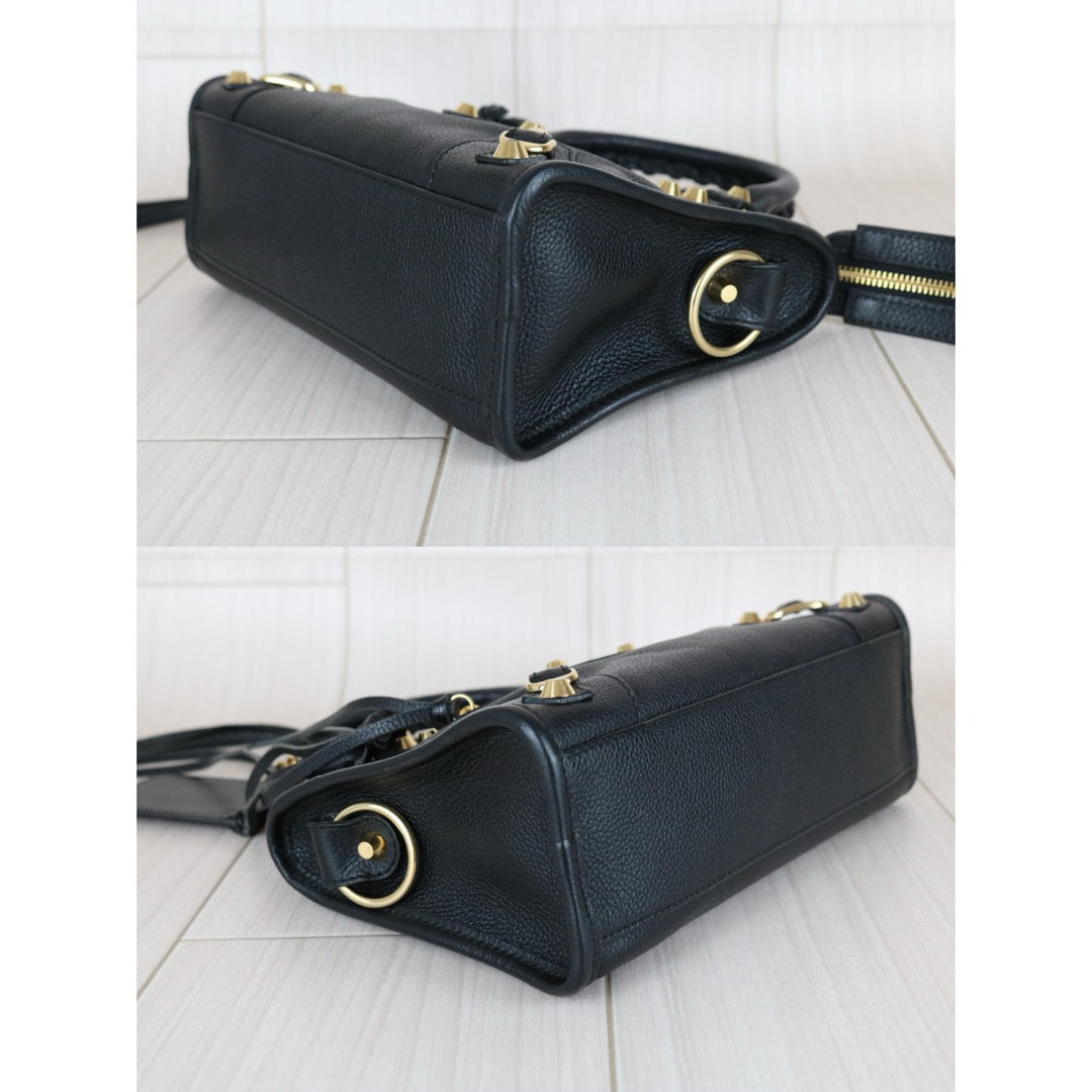Very Good ( Rank A)｜Balenciaga Calf Leather Neo Classic City Black HandBag ｜S25092004