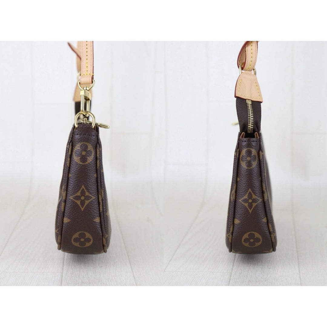 Include Entrupy Certificate of Authenticity｜Very Good ( Rank A)｜ Louis Vuitton Current Model Monogram Pochette Accessoires IC Chip model｜S26052206