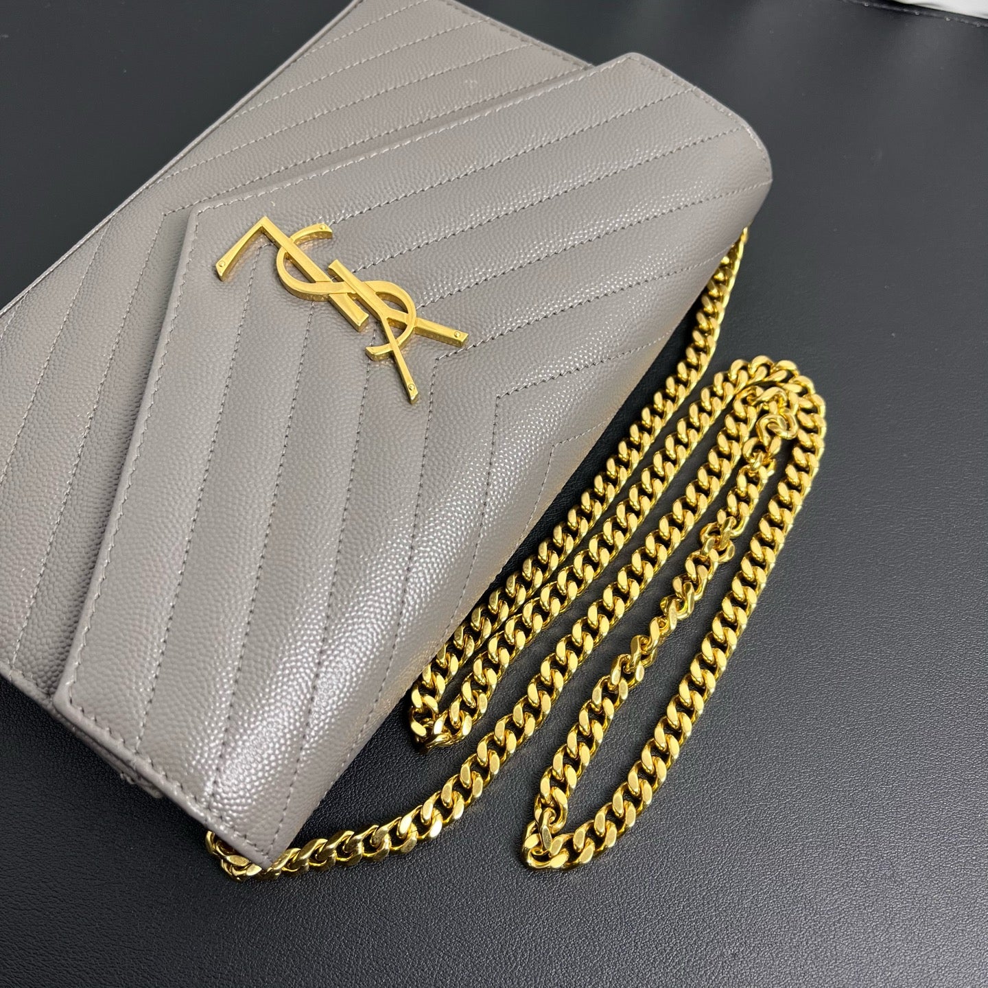 Saint Laurent YSL Caviar Skin Shoulder Bag