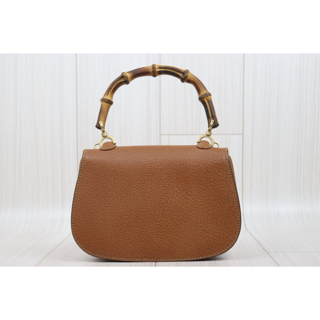 Very Good ( Rank A) ｜ GUCCI Vintage Bamboo Hand Bag  Brown ｜25060302