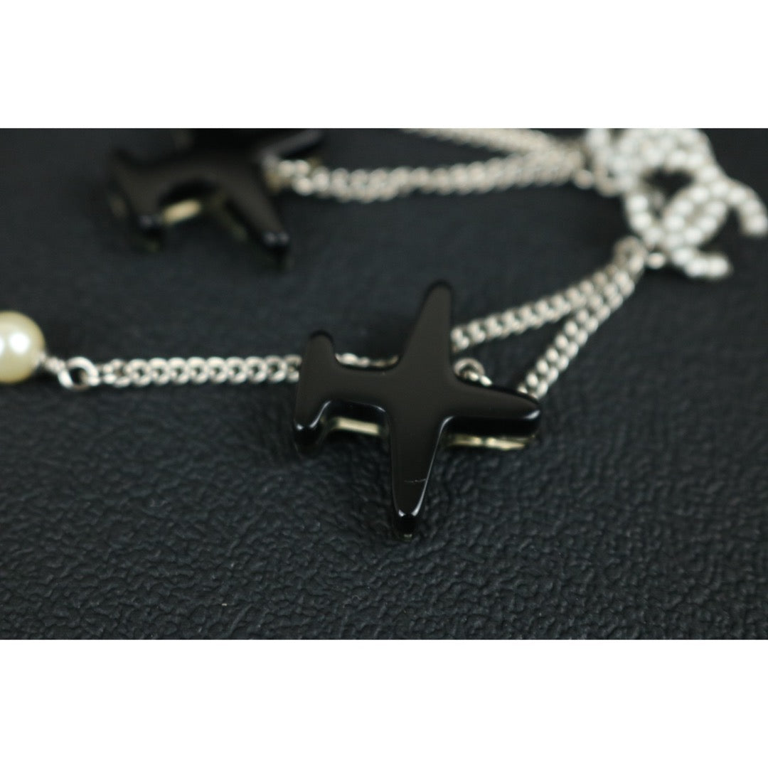 Include Authentic Detective Certificate of Authenticity｜Very Good ( Rank A) ｜CHANEL 16S COCO Mark Rhinestone Pearl Earrings Made In 2016Year｜X26041109