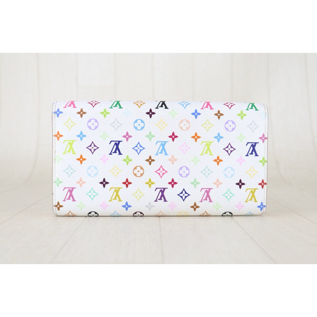 Include Entrupy Certificate of Authenticity｜Very Good ( Rank A)｜ Louis Vuitton Takashi Murakam Multi Monogram Long Style Wallet ｜S26062206