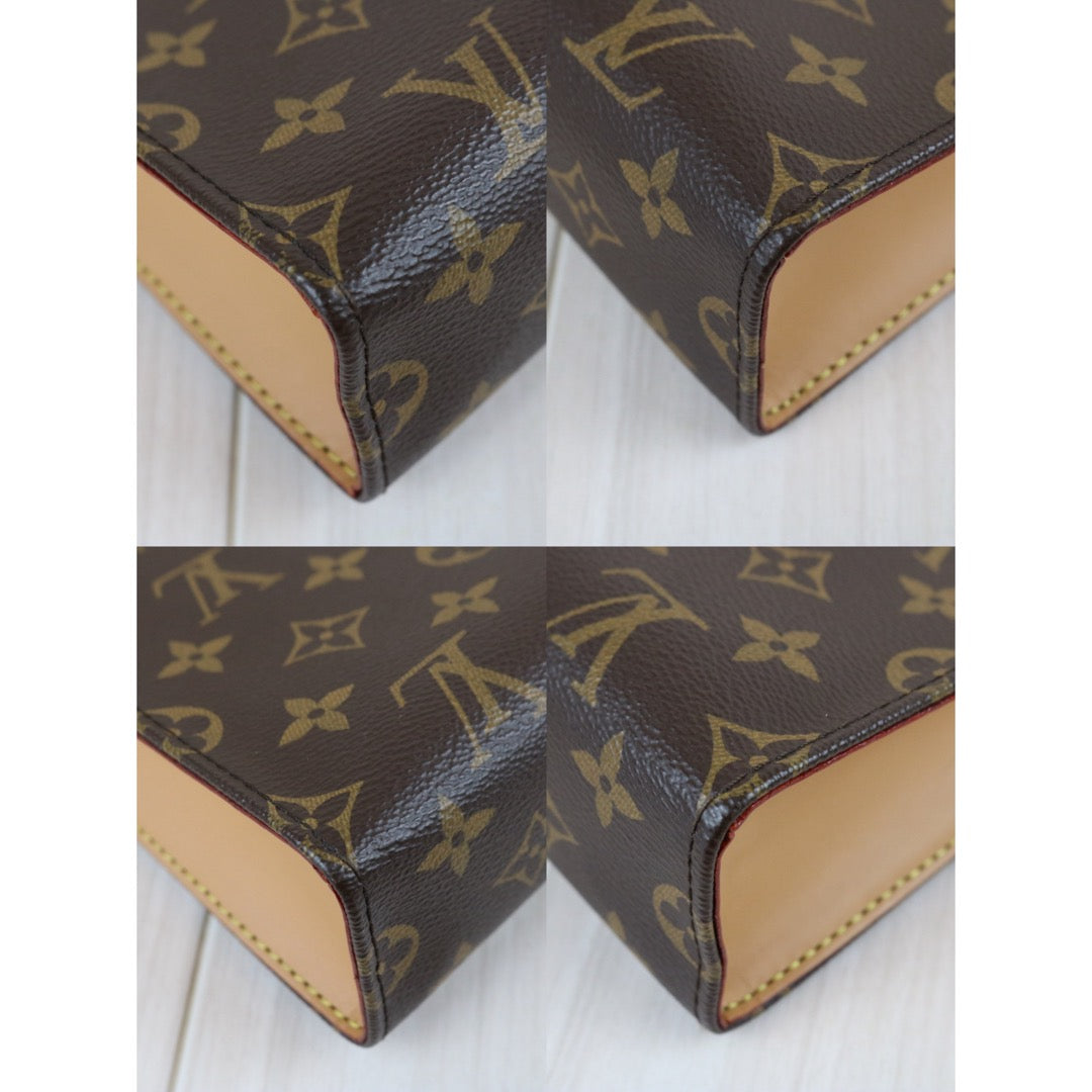 Include Entrupy Certificate of Authenticity｜Very Good ( Rank A) ｜Louis Vuitton Monogram Toiletry Pouch On Chain Bag IC Chips Model｜Z26102102