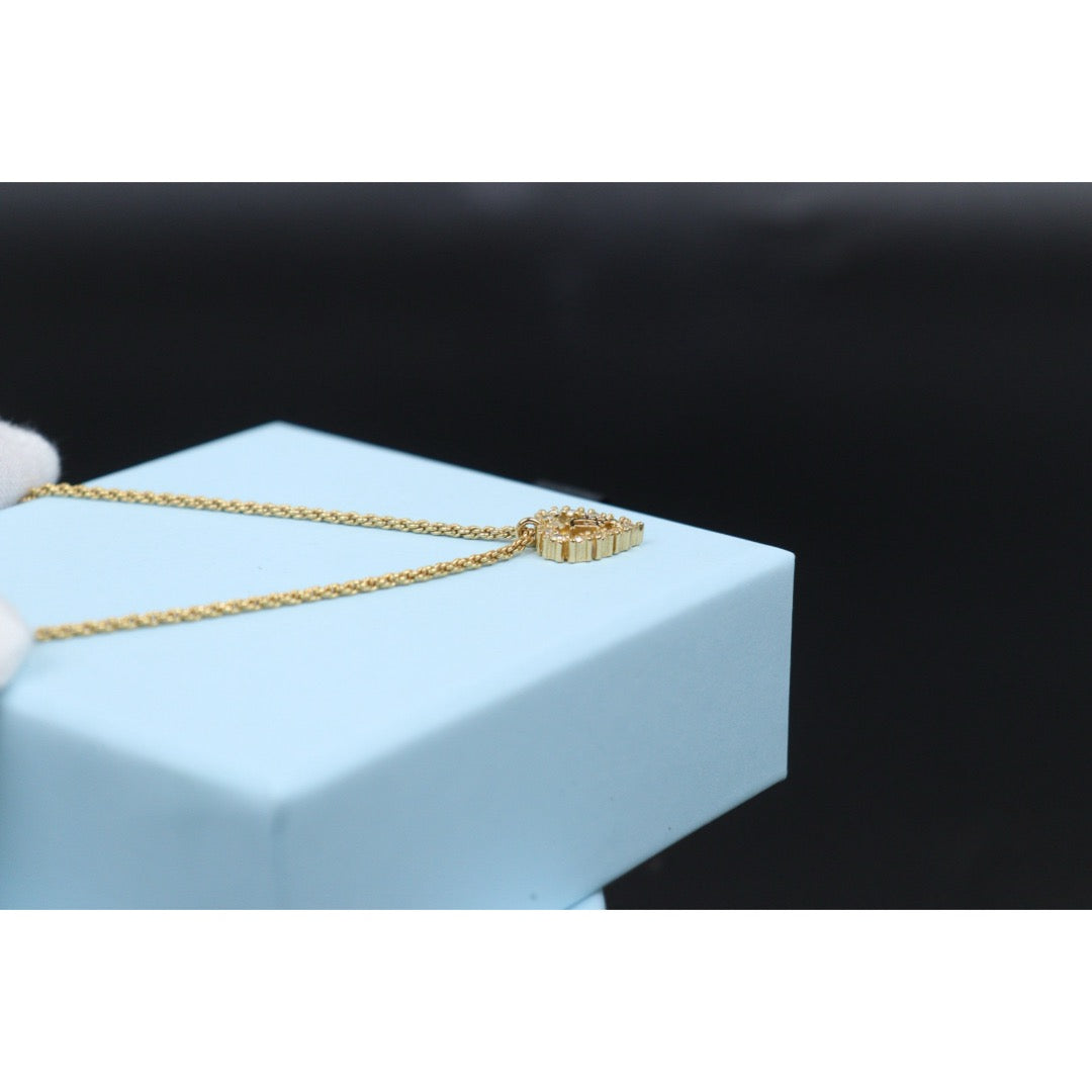 Very Good ( Rank A) ｜ Dior CD Heart Rhinestone Necklace ｜V25121107