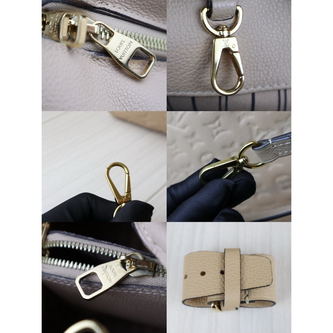 Very Good ( Rank A) ｜LV Monogram Montaigne BB Hand Bag Shoulder Bag Beige Pink｜W25062901
