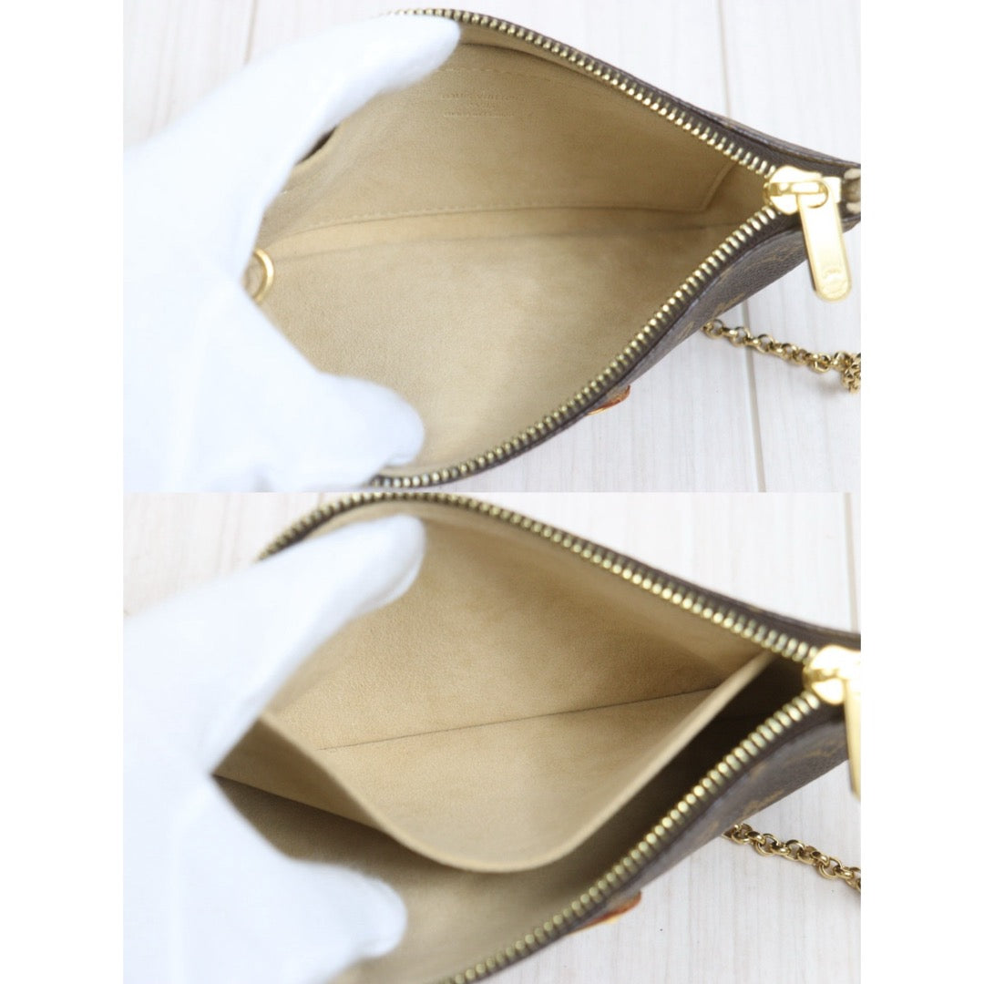 Include Entrupy Certificate of Authenticity｜Good ( Rank AB)｜ Louis Vuitton Monogram Milla MM Chain Bag｜26102304