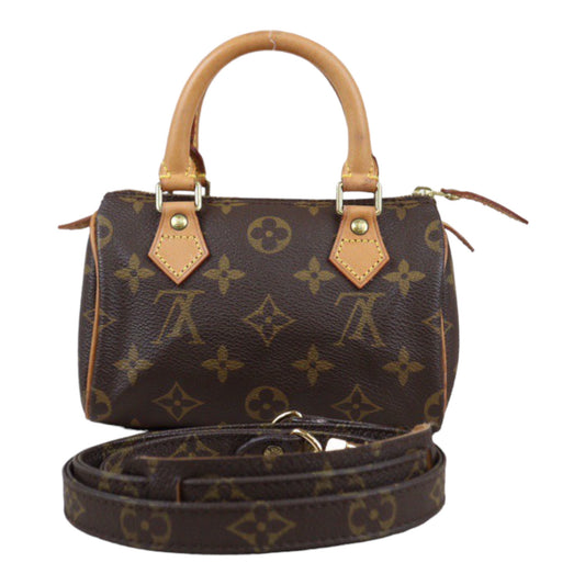 Rank A ｜ LV Monogram Mini Speedy Handbag With Shoulder Strap｜23121604