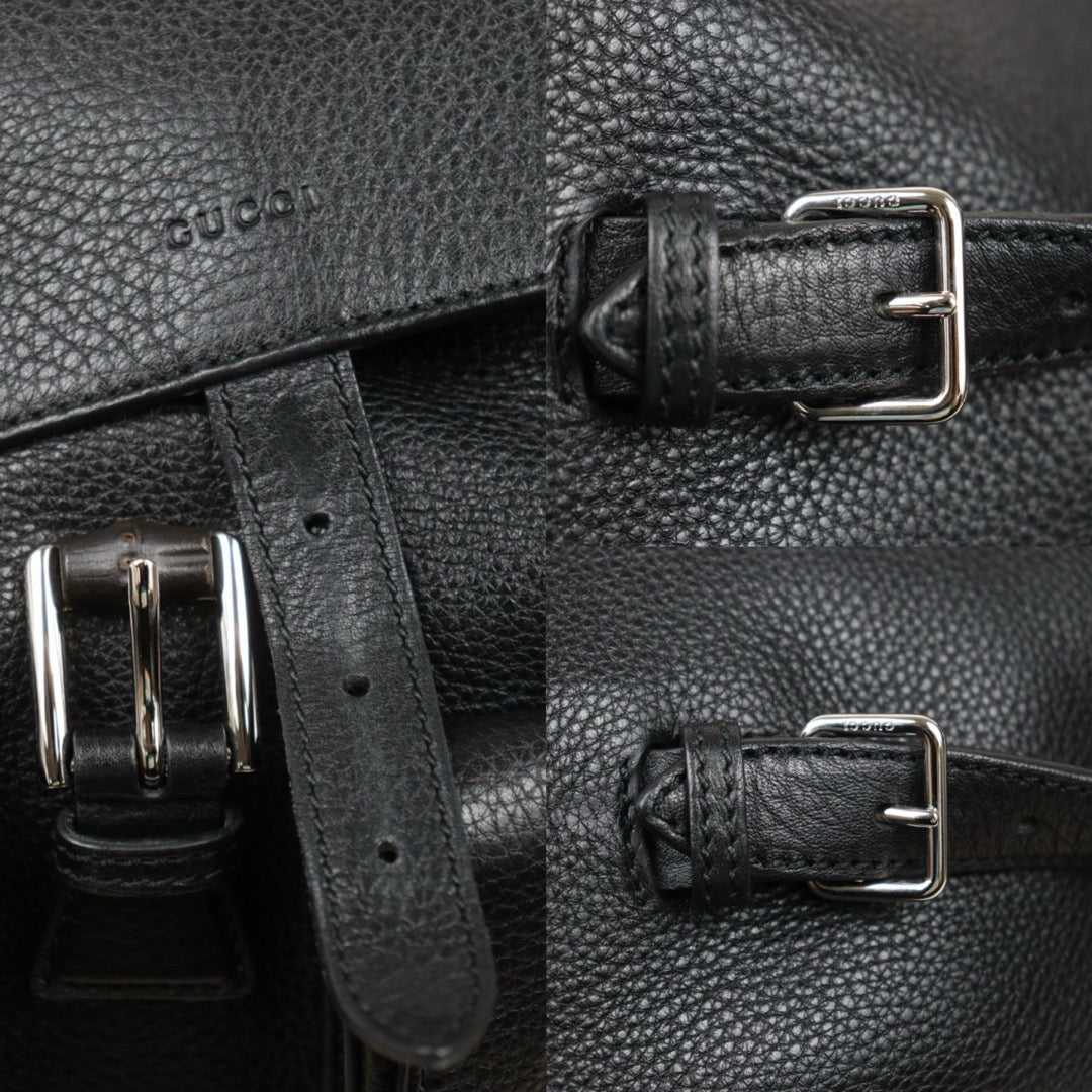 Very Good ( Rank A) ｜GUCCI Bamboo Leather Tassel Backpack GM Black｜25061007