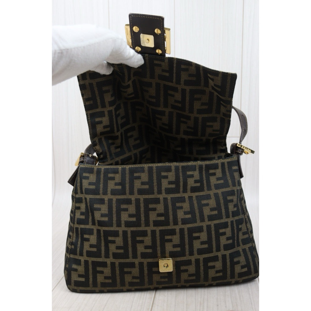 Good ( Rank AB)｜ FENDI Zucca Mamma Baguette Shoulder Bag ｜25042115