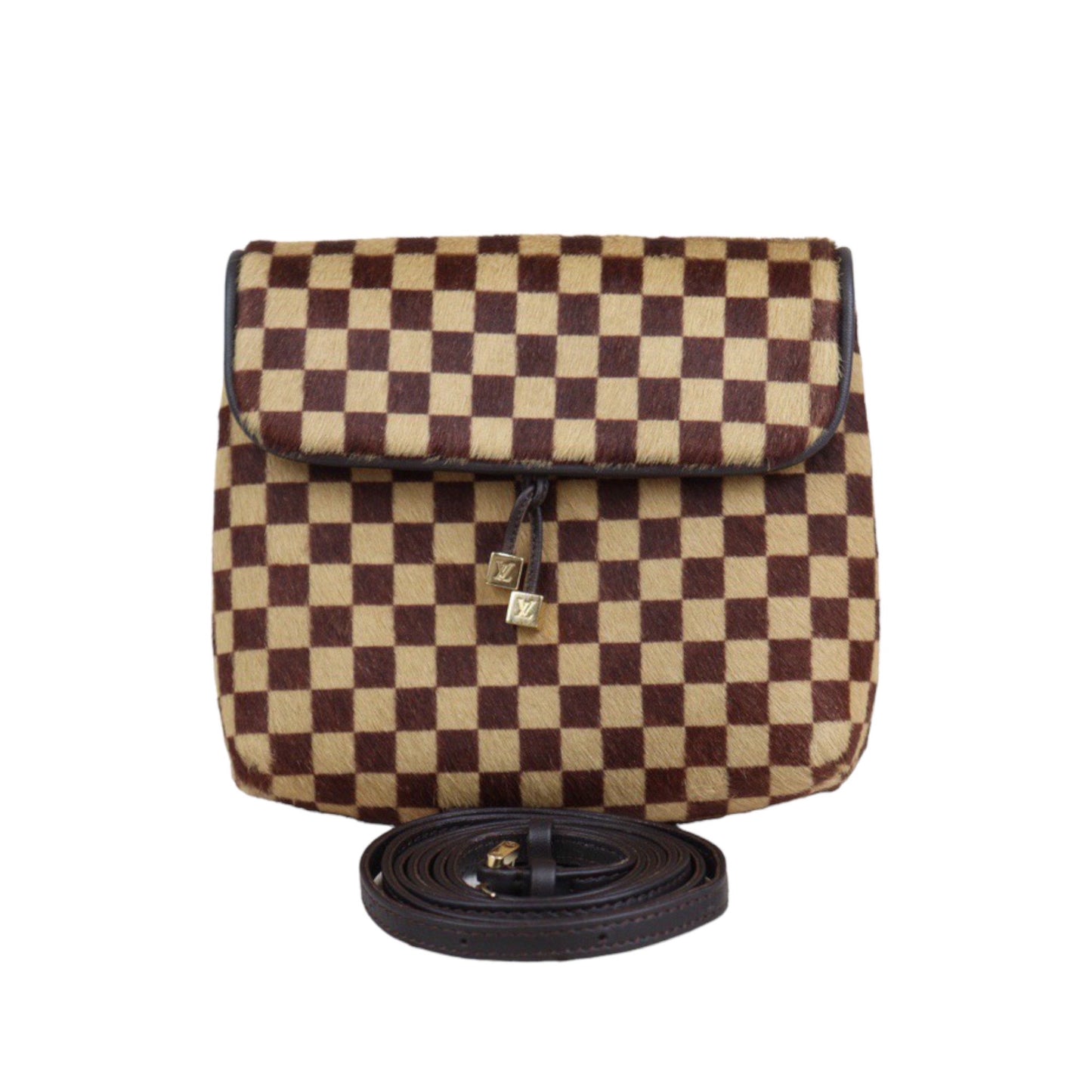 Rank A｜ LV Gazelle Damier Sauvage Halaco Shoulder Bag Brown ｜23103104