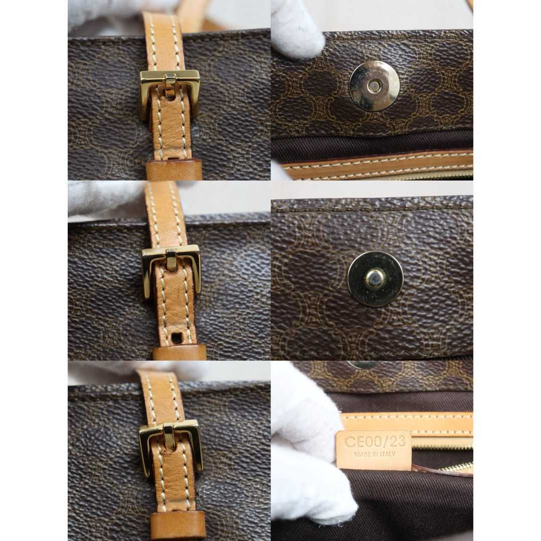 Include Entrupy Certificate of Authenticity｜Good ( Rank AB)｜CELINE Macadam Tote Bag  ｜26052603