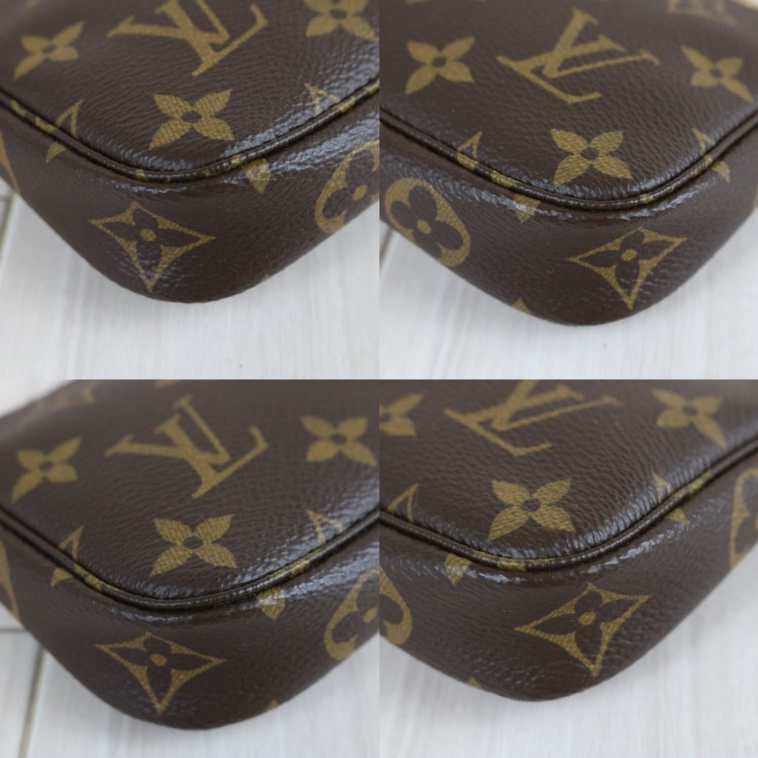 Include Entrupy Certificate of Authenticity｜Very Good ( Rank A) ｜ Louis Vuitton Monogram Mini Pochette Accessoire｜X26051806