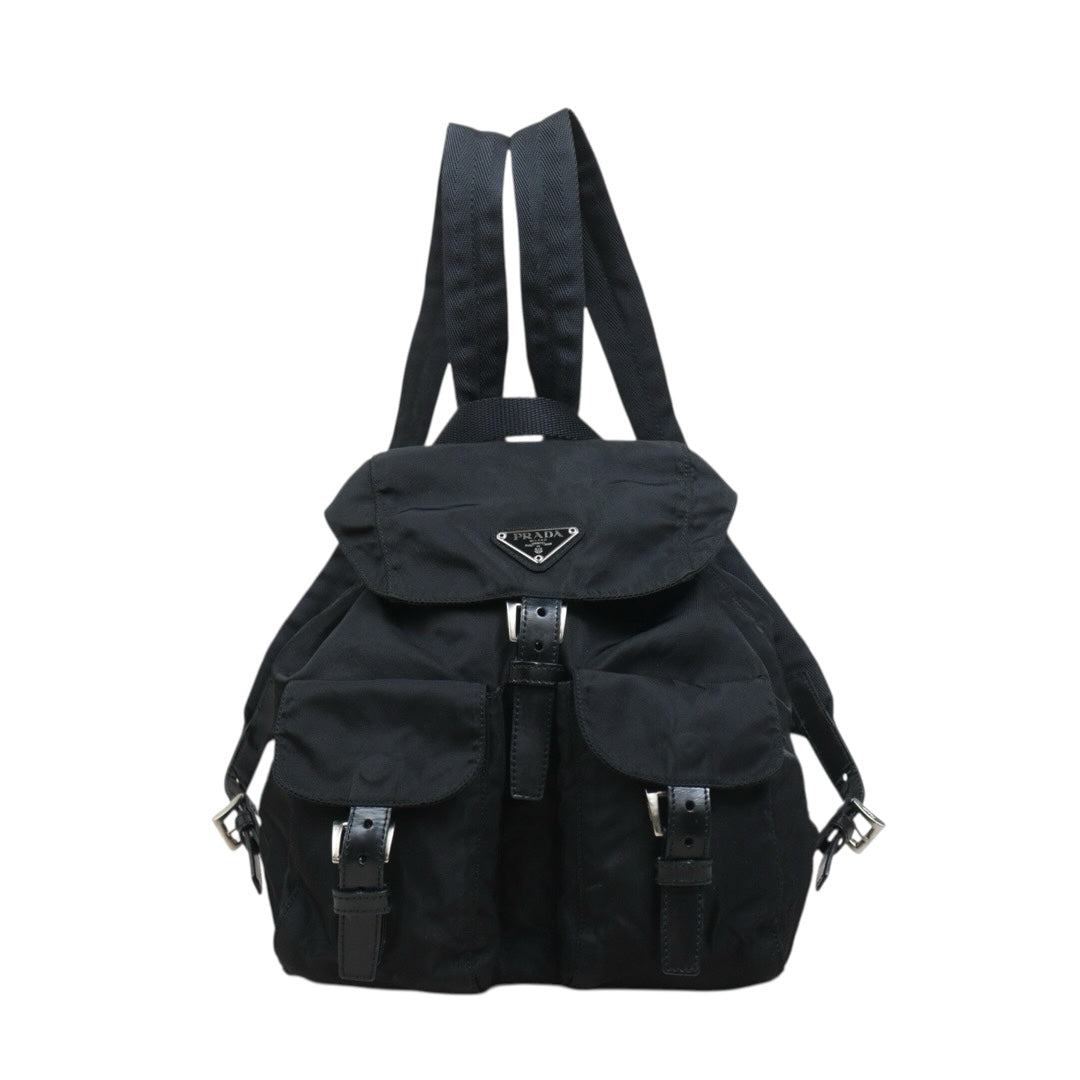 Include Entrupy Certificate of Authenticity｜Good ( Rank AB) ｜Prada  Nylon Black Backpack Small｜26070202