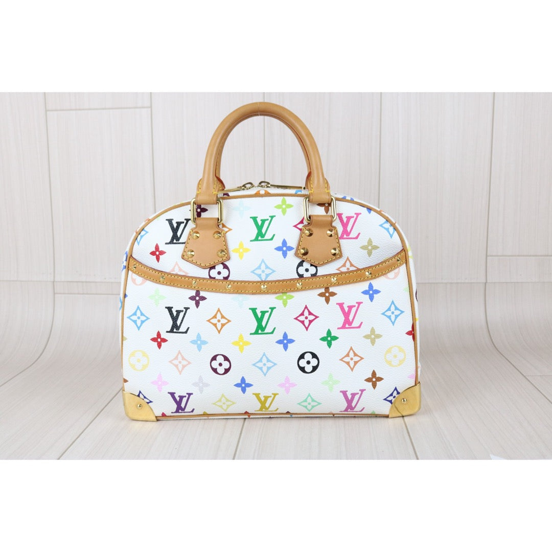 Include Entrupy Certificate of Authenticity｜Very Good ( Rank A)｜ Louis Vuitton Takashi Murakam Multi Monogram Trouville Hand Bag｜S26040805