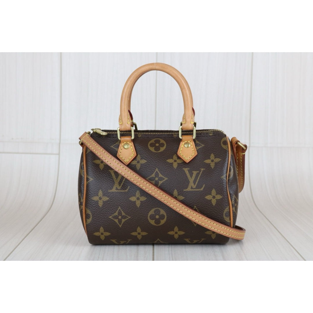 Good ( Rank AB)｜LV Monogram Nano Speedy  Shoulder Bag｜S24112202