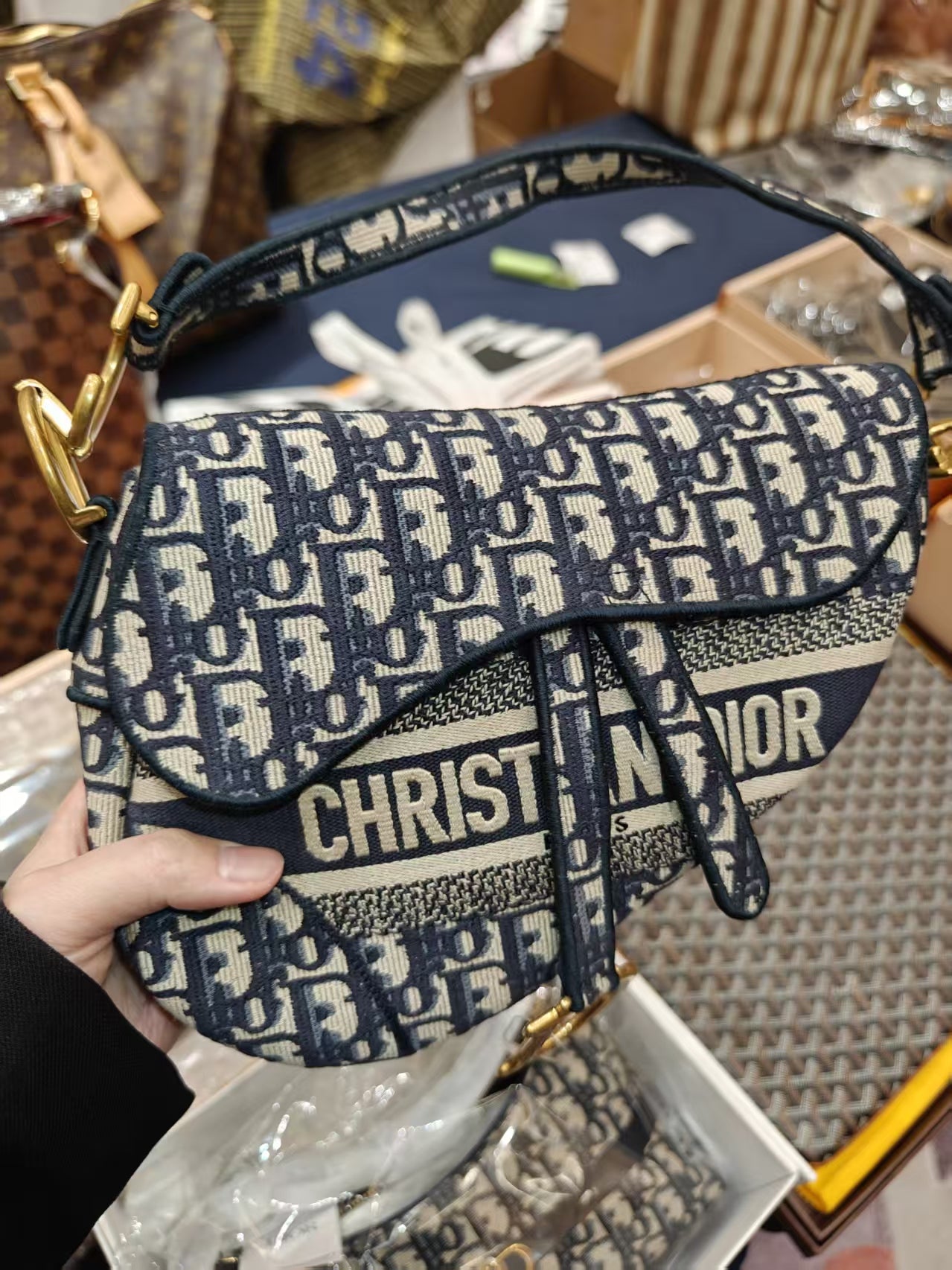 Dior Trotter Saddle Shoulder Bag