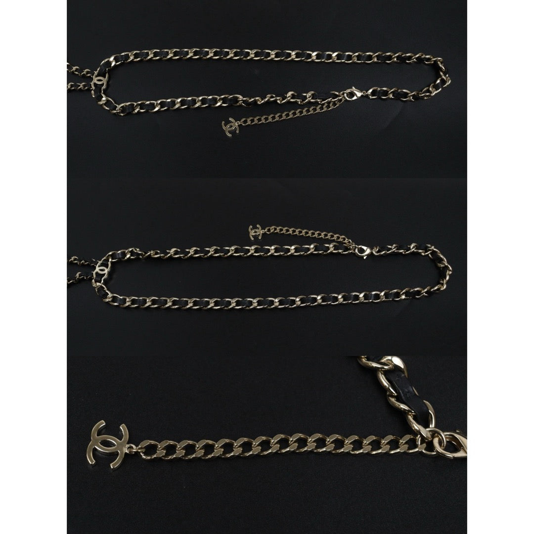 Very Good ( Rank A)｜ CHANEL 22V Coco Mark Hollow Design Matrasse Belt Chain Tinybag made in 2022 year｜S26030903