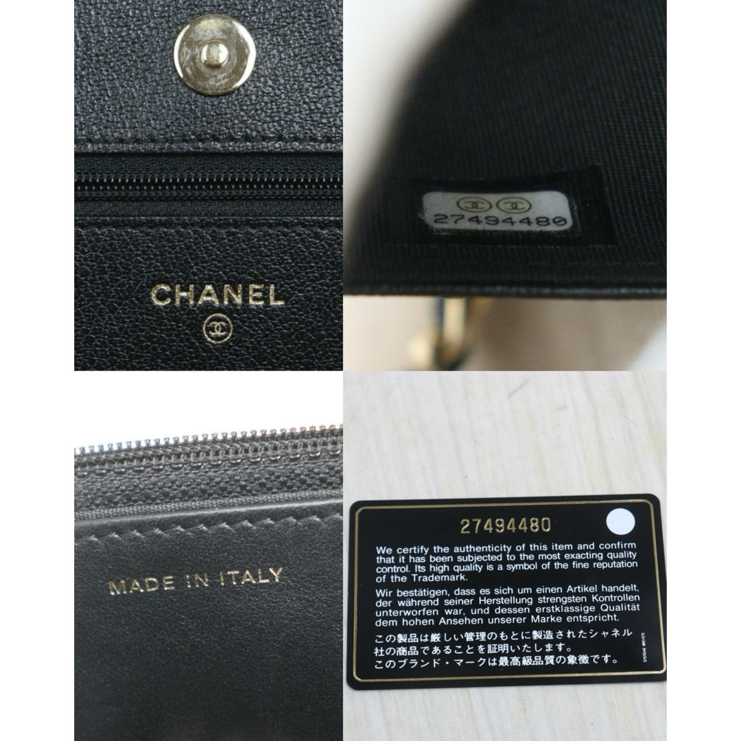 Include Entrupy Certificate of Authenticity｜Very Good ( Rank A)｜CHANEL Caviar Skin WOC 19 Chain Bag Black Made In 2019Year｜S26080606