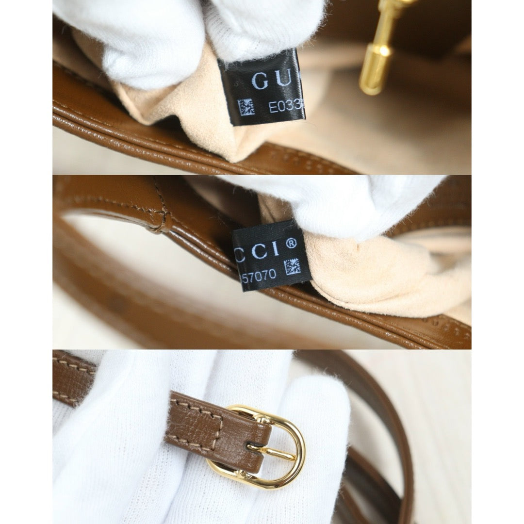 Include Entrupy Certificate of Authenticity｜Very Good ( Rank A) ｜  GUCCI  Monogram Mini Jackie 1961 Handbag With Shoulder Strap｜26101301