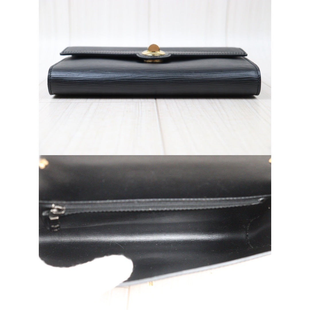 Rank AB｜ LV Epi Shoulder Bag Black｜24052803