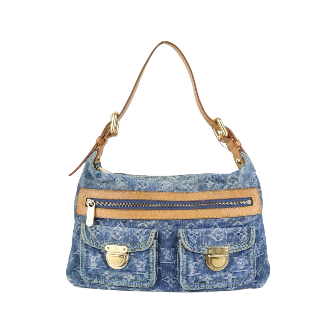 Include Entrupy Certificate of Authenticity｜Good ( Rank AB)｜Louis Vuitton Monogram Denim Baggy PM  ShoulderBag｜Z26092907