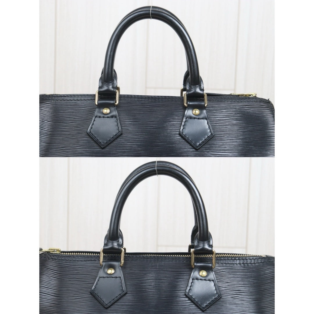 Include Entrupy Certificate of Authenticity｜Good ( Rank AB)｜Louis Vuitton Epi Speedy 25 Hand Bag Black｜26071303