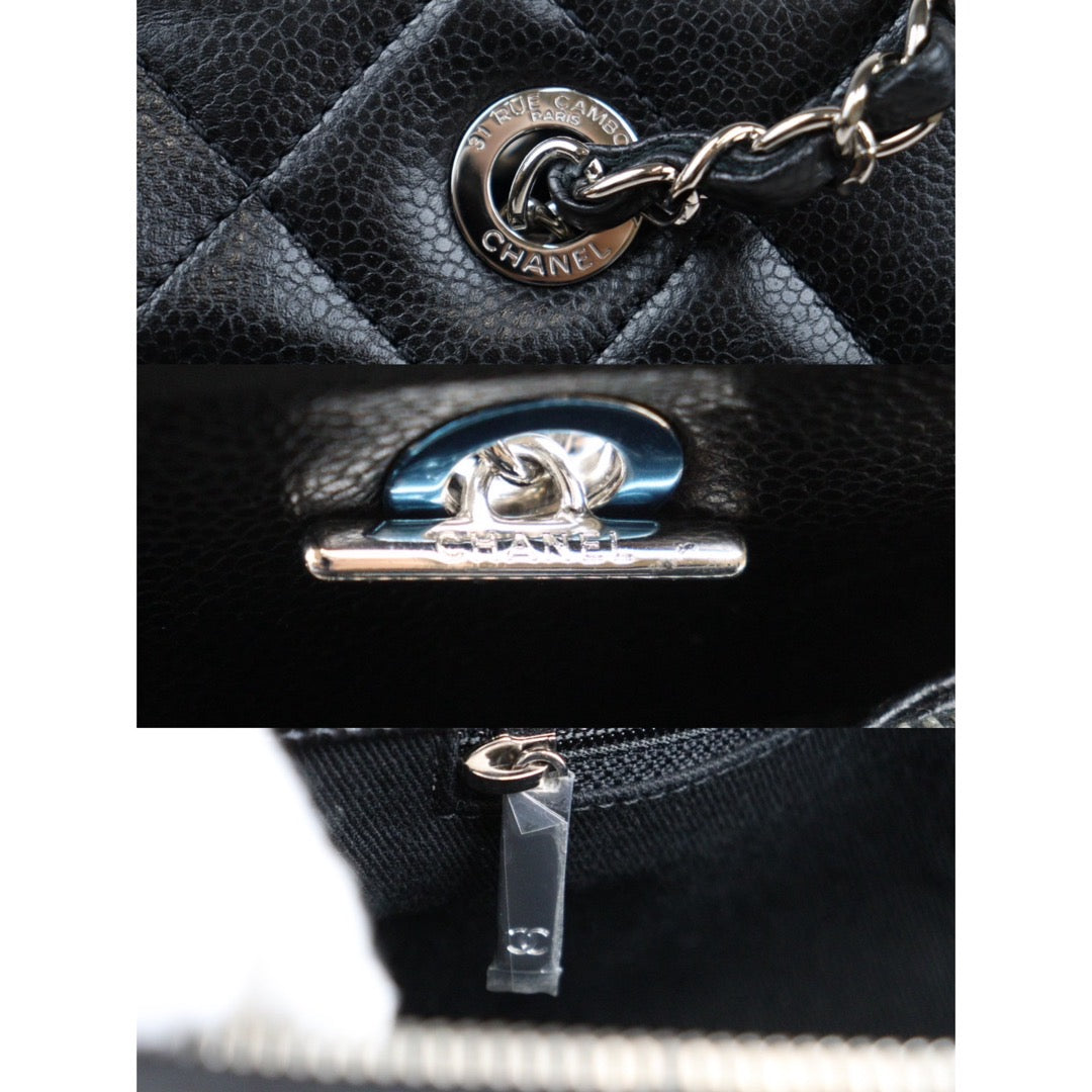 Rank A ｜ CHANEL Matrasse GST Chain Tote Bag Caviar Skin Black  Made In 2013-2014 Year｜23121602