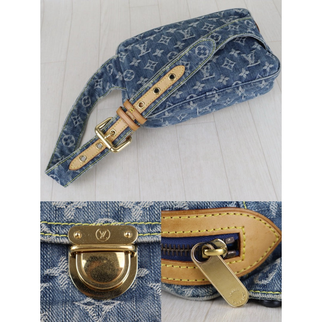 Include Entrupy Certificate of Authenticity｜Good ( Rank AB)｜Louis Vuitton Monogram  Denim Bum Bag  ｜S26090746