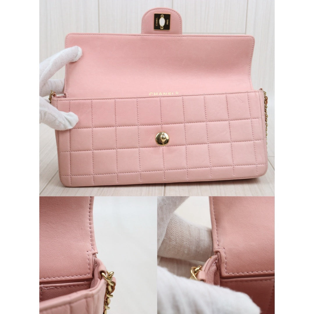 Very Good ( Rank A) ｜ CHANEL  Lambskin Shoulder Bag Pink Made In 2003～2004Year｜25060308