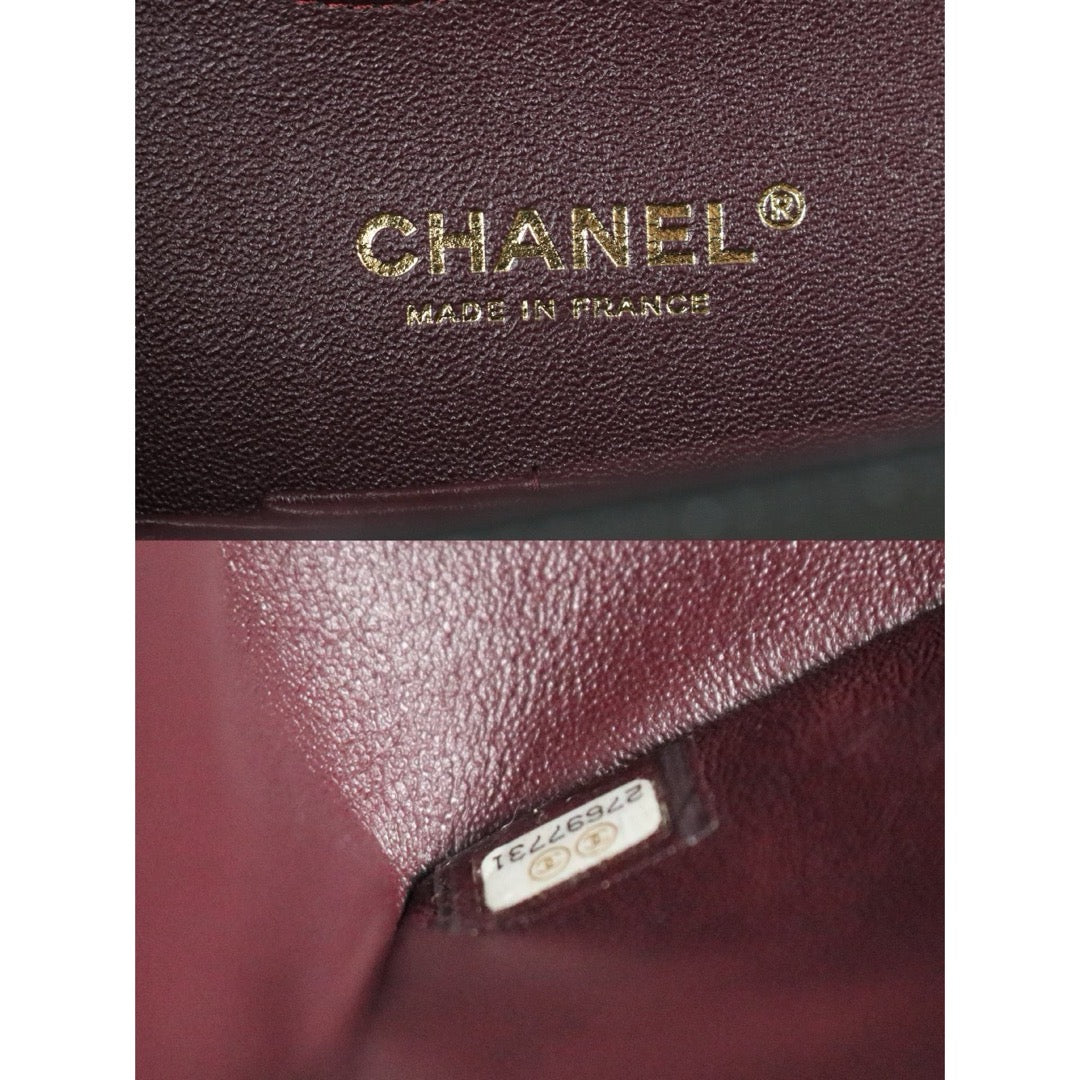 Include Entrupy Certificate of Authenticity｜Very Good ( Rank A)｜ CHANEL Lamb Skin Matrasse Chain Double Flap 25 Shoulder Bag  Black Made In 2019 Year｜S26080101