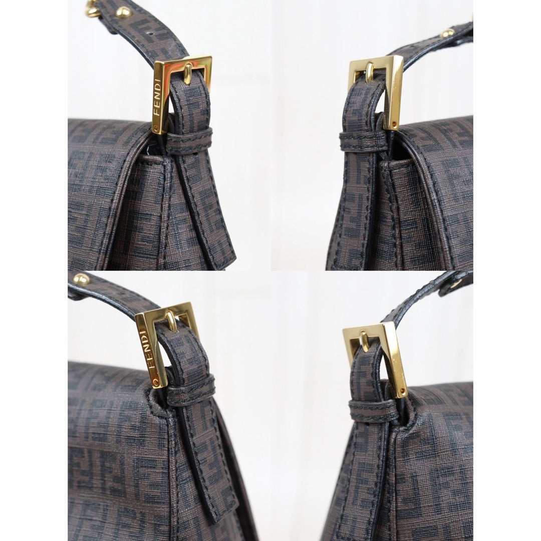 Rank A｜ FENDI Zucca Mamma Baguette Shoulder Bag ｜23121605