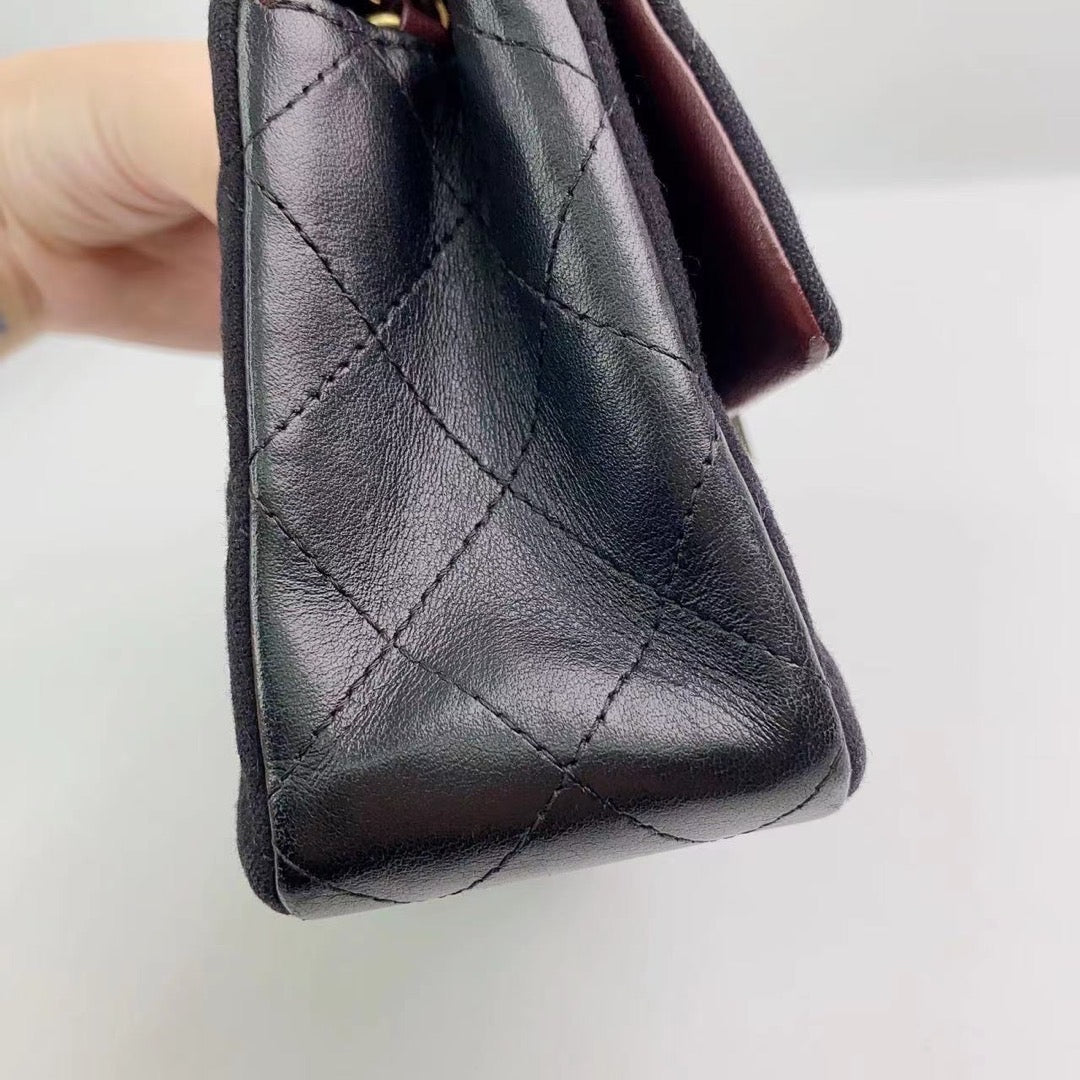 Rank A｜ CHANEL Campus Matrasse  Single Flap 23 Badge Black｜230647