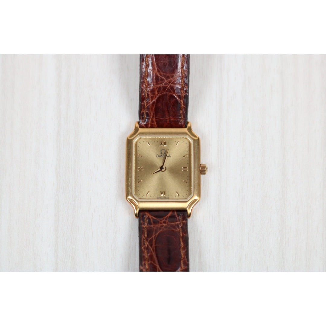 Good ( Rank AB)｜OMEGA De Ville 18k Gold Plated Quartz Watch ｜S24051503